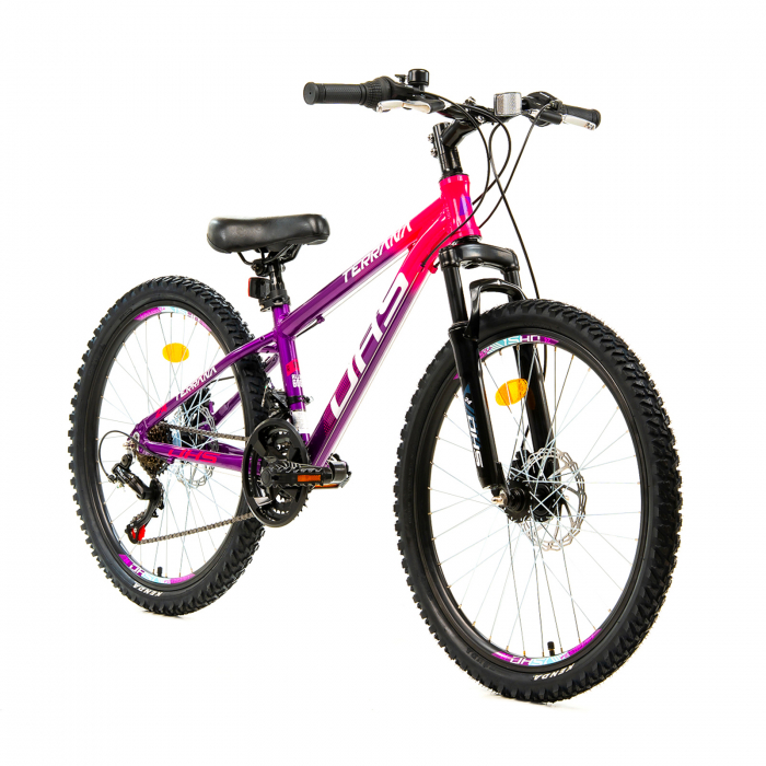 Bicicleta Copii Dhs Terrana 2423 - 24 Inch, Violet/Roz [2]