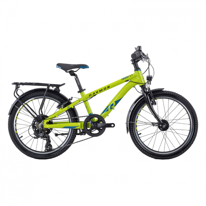Bicicleta Copii Raymon TwoRay 1.5 Street - 20 Inch, 270 mm, Verde - Tourney [2]