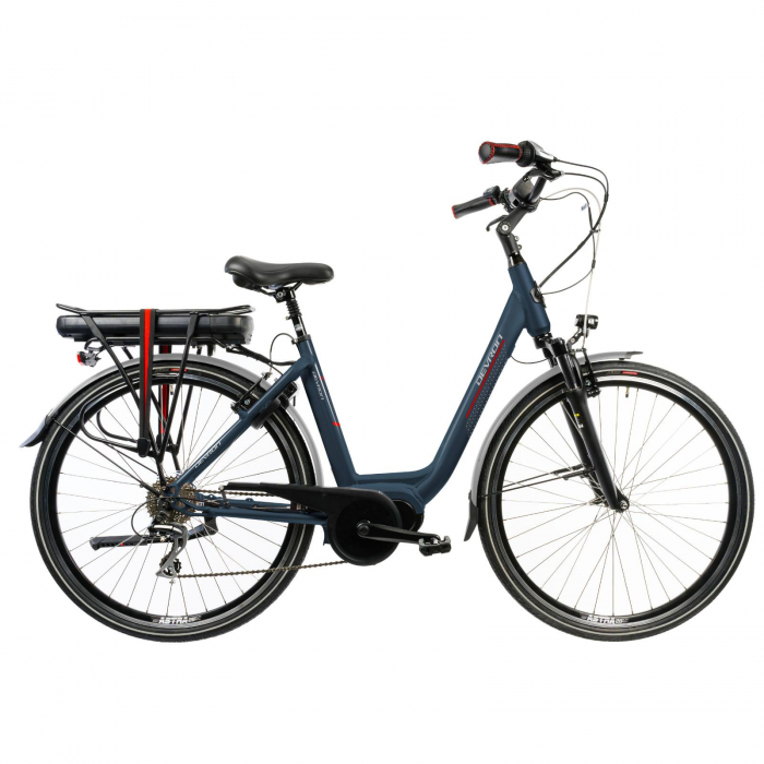 Bicicleta Electrica Devron 28414 - 28 Inch, 460mm, Albastru [1]