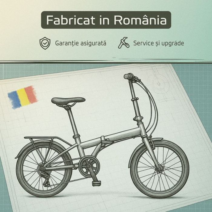 Bicicleta Electrica Pliabila Devron 20122 - 20 Inch, S, Negru [3]