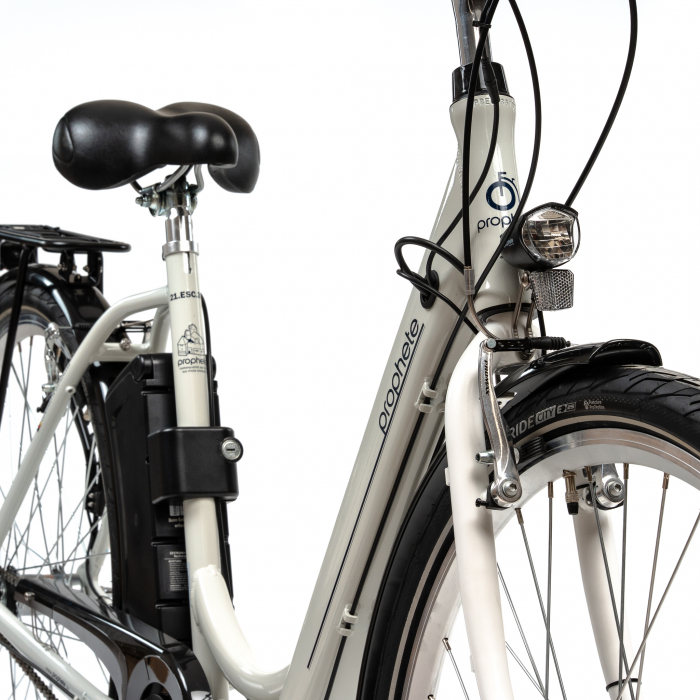 Bicicleta Electrica Prophete 52421 - 28 Inch, M, Alb [5]
