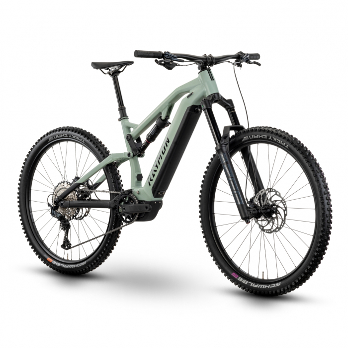 Bicicleta Electrica Raymon Full Suspension Trailray 150 Pro 2025 - 29 Inch, M, Verde - SLX [2]
