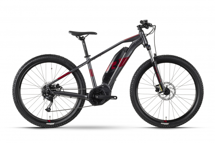 Bicicleta Electrica Raymon HardRay E 3.0 - 27.5 Inch, L, Gri-Rosu [2]