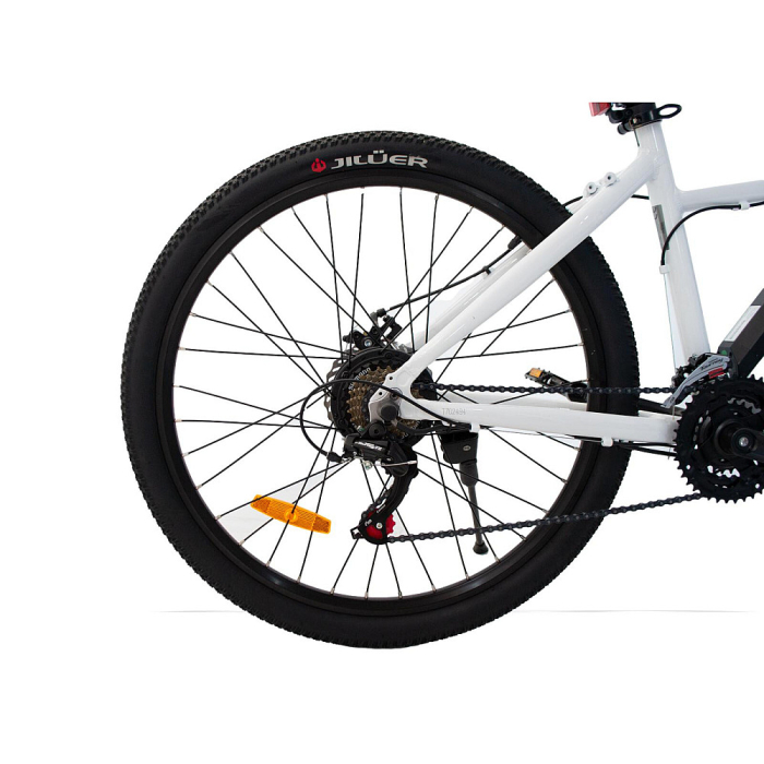 Bicicletă electrică RDB T7 cu motor de 250W, autonomie 30 - 40 km, 25km/h, 36v, 10.4 Ah, Alb - asistență la pedalare [2]
