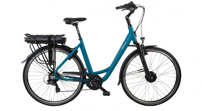 Bicicleta Electrica Stella Livorno Dama FDST RTE 2.1 - 28 Inch, L, Albastru [1]