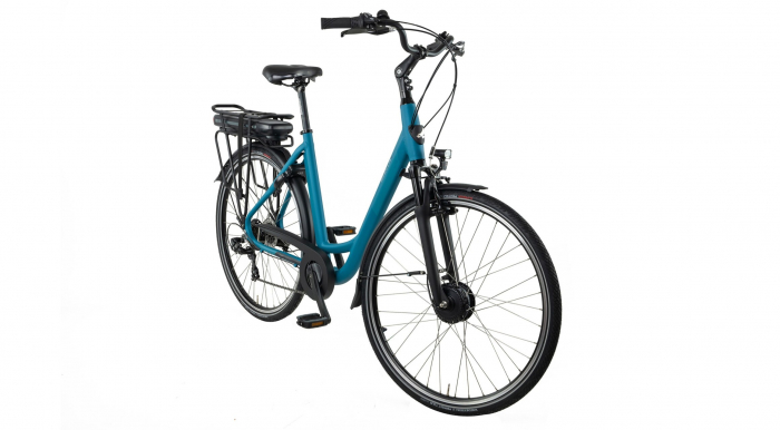 Bicicleta Electrica Stella Livorno Dama FDST RTE 2.1 - 28 Inch, L, Albastru [2]
