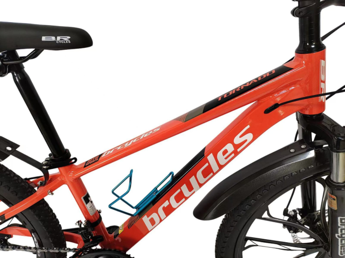 Bicicleta MTB 24″ BR A2404 Tornado, cadru Aluminiu, 21 viteze, Roti magnesium cu Shimano, Rosu [6]