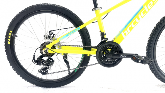 Bicicleta MTB 24″ BR Tornado , cadru Aluminiu 14″ ,21 viteze, Shimano ,Verde [6]