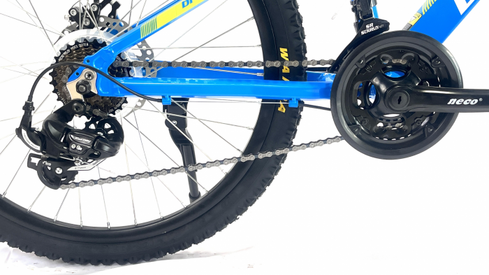 Bicicleta MTB 24″ BR Tornado , cadru Aluminiu 14″ ,21 viteze, Shimano ,Albastru [4]