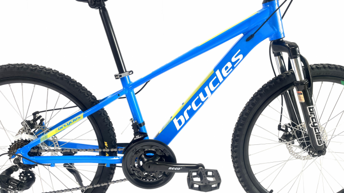 Bicicleta MTB 24″ BR Tornado , cadru Aluminiu 14″ ,21 viteze, Shimano ,Albastru [7]