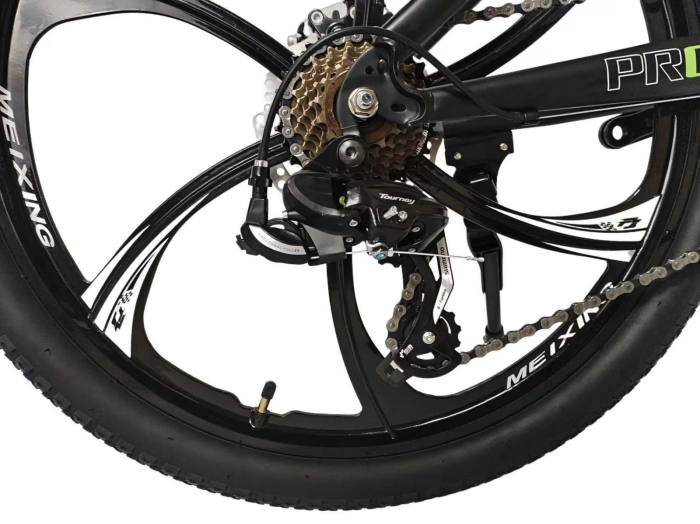 Bicicleta MTB 26″ S2603, cadru OTEL, 21 viteze, Roti Magnesium cu Shimano, Negru [5]