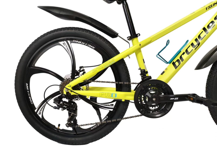 Bicicleta MTB 26″ S2603, cadru OTEL, 21 viteze, Roti Magnesium cu Shimano, Galben [5]