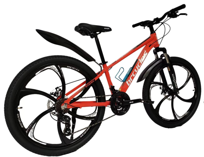 Bicicleta MTB 26″ BR A2604 Tornado, cadru Aluminiu, 21 viteze, Roti magnesium cu Shimano, Rosu [3]