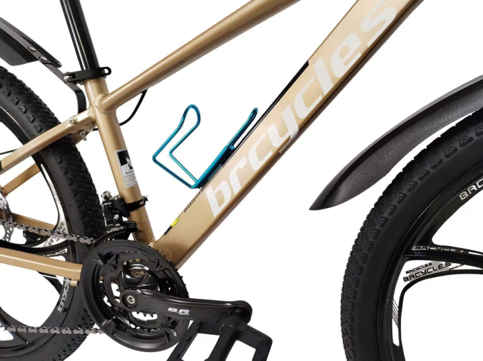 Bicicleta MTB 26″ BR A2604 Tornado, cadru Aluminiu, 21 viteze, Roti magnesium cu Shimano, Gold [9]