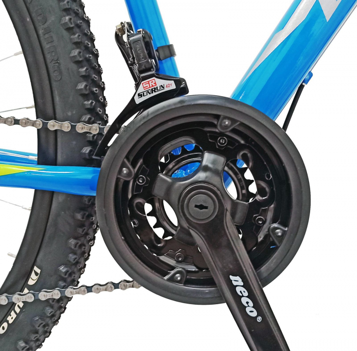 Bicicleta MTB-HT 29" BR Arizona, cadru otel 17', manete secventiale, frane disc, 21 viteze, Albastru [4]