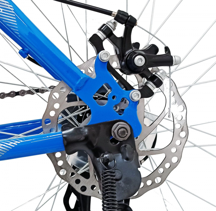 Bicicleta MTB-HT 29" BR Arizona, cadru otel 17', manete secventiale, frane disc, 21 viteze, Albastru [7]