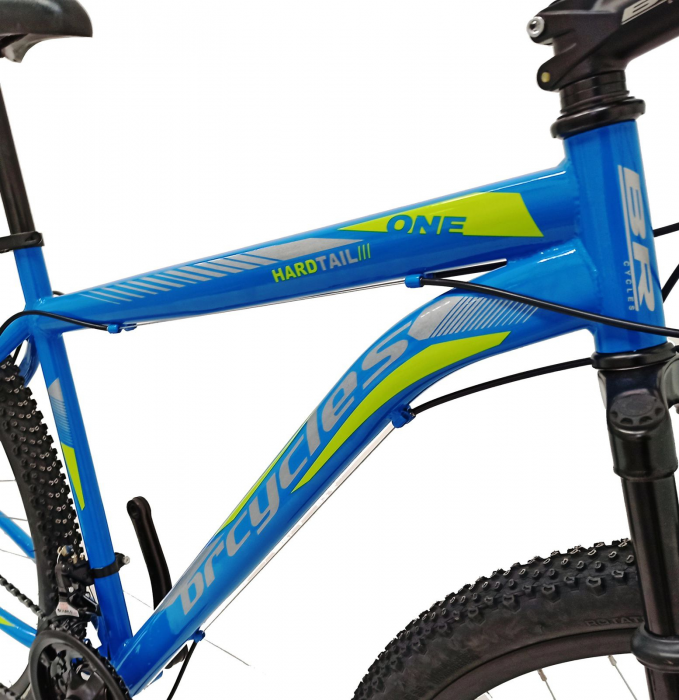 Bicicleta MTB-HT 29" BR Arizona, cadru otel 17', manete secventiale, frane disc, 21 viteze, Albastru [2]
