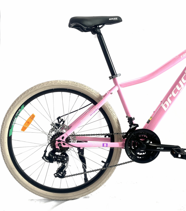 Bicicleta MTB 26″ BR Tsunami , cadru otel 15″ ,21 viteze, Shimano Roz [4]