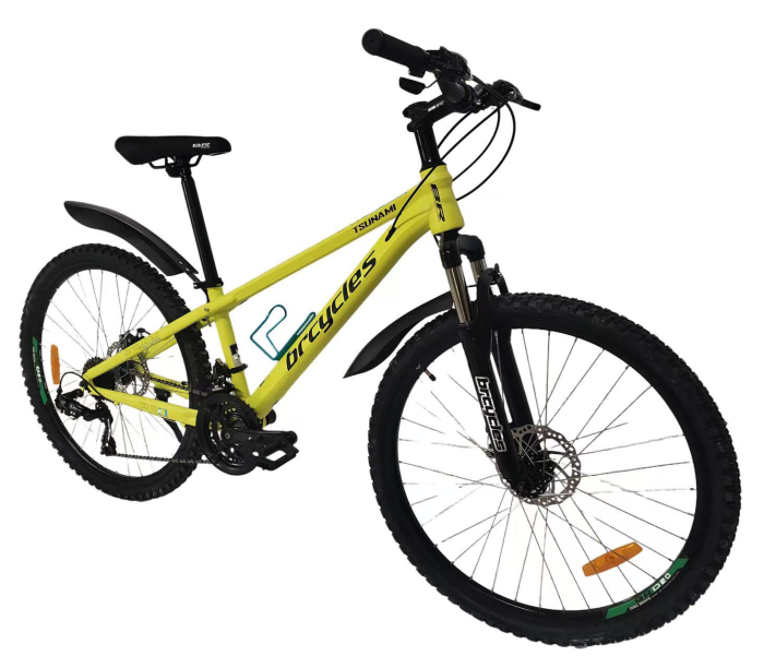 Bicicleta MTB 26″ S2601, cadru OTEL, 21 viteze, Roti aluminiu cu spite , Shimano, Galben [3]
