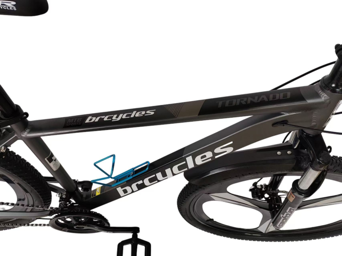 Bicicleta MTB 29″ BR Tornado A2904 , cadru Aluminiu, 21 viteze, ROTI Magnesium cu Shimano, Gri [6]