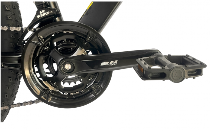 Bicicleta MTB 29″ BR Tornado A2905 Trekking cu Carrier, cadru Aluminiu, 21 viteze, cu Shimano, Negru [4]