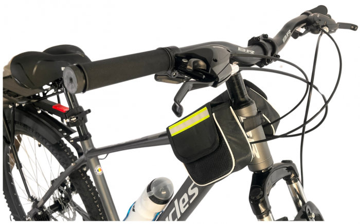 Bicicleta MTB 29″ BR Tornado A2905 Trekking cu Carrier, cadru Aluminiu, 21 viteze, cu Shimano, Gri [2]