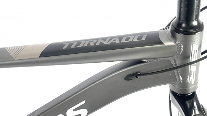 Bicicleta MTB 29″ BR Tornado A2905 Trekking cu Carrier, cadru Aluminiu, 21 viteze, cu Shimano, Gri [3]