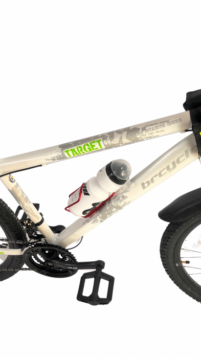 Bicicleta MTB- 29"TG Carrier, cadru otel 17', manete secventiale, frane disc, 21 viteze, alb/negru SHIMANO [4]