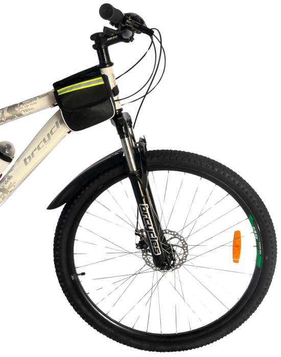 Bicicleta MTB- 29"TG Carrier, cadru otel 17', manete secventiale, frane disc, 21 viteze, alb/negru SHIMANO [3]