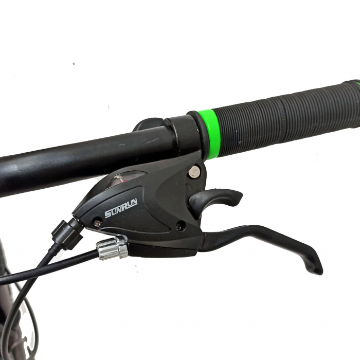 Bicicleta MTB- 29"TG Carrier, cadru otel 17', manete secventiale, frane disc, 21 viteze, alb/negru SHIMANO [11]