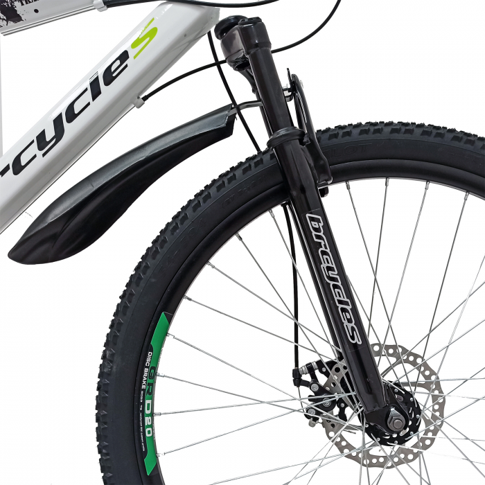 Bicicleta MTB- 29"TG Carrier, cadru otel 17', manete secventiale, frane disc, 21 viteze, alb/negru SHIMANO [10]