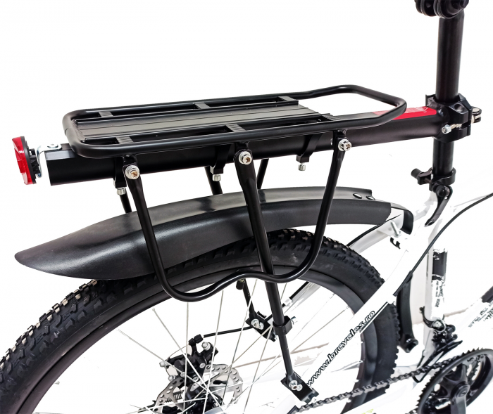 Bicicleta MTB- 29"TG Carrier, cadru otel 17', manete secventiale, frane disc, 21 viteze, alb/negru SHIMANO [7]