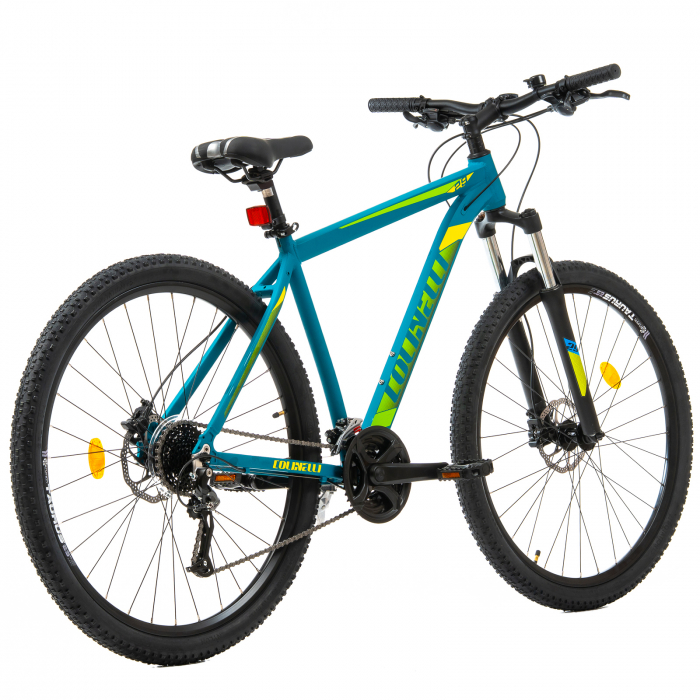 Bicicleta MTB Colinelli COL27, Marimea L, 29 inch, Verde, Schimbator Shimano Altus, 24 Viteze, Cadru Aluminiu, Frane pe Disc [3]