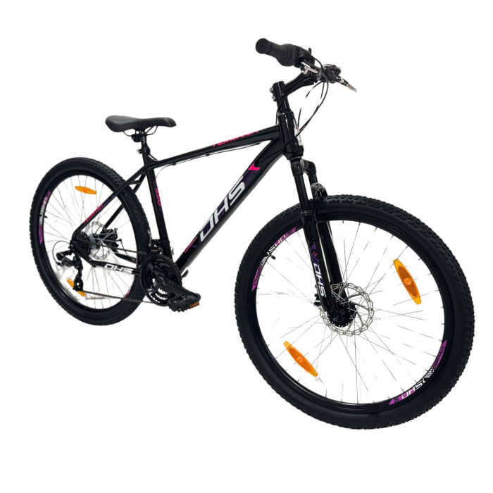 Bicicleta Mtb Dhs 2605 - 26 inch, M, Negru/Violet [2]
