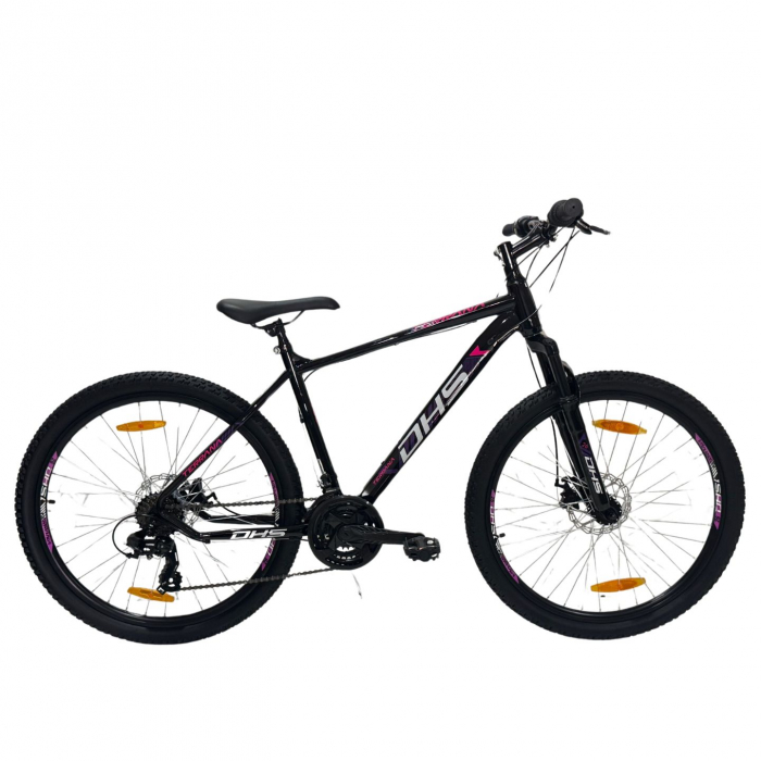 Bicicleta Mtb Dhs 2605 - 26 inch, M, Negru/Violet [1]