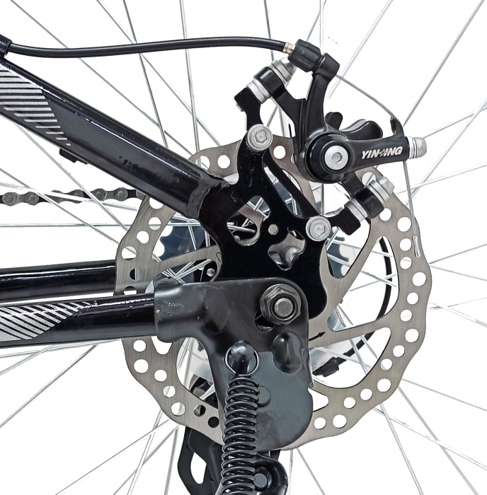 Bicicleta MTB-HT 24″ BR Storm, cadru otel 13″ ,21 viteze, Negru [5]