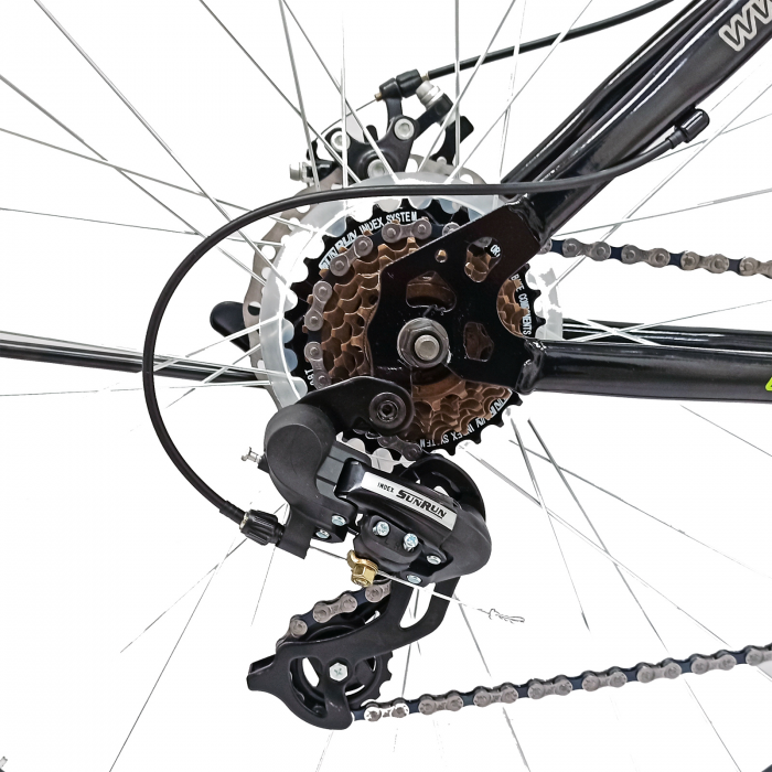 Bicicleta MTB-HT 29" BR Arizona, cadru otel 17', manete secventiale, frane disc, 21 viteze, Negru [6]