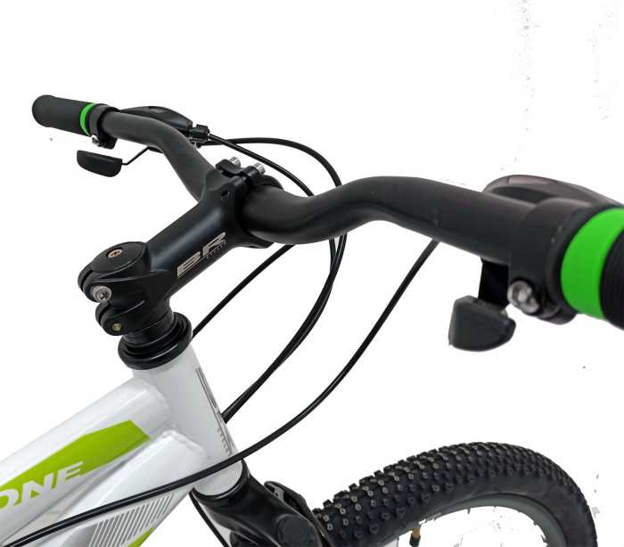 Bicicleta MTB-HT 29" BR Arizona, cadru otel 17', manete secventiale, frane disc, 21 viteze, alb/negru [2]