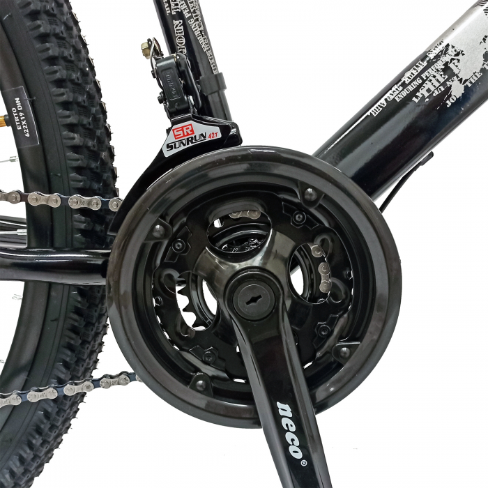 Bicicleta MTB-HT 29" BR Arizona, cadru otel 17', manete secventiale, frane disc, 21 viteze, Negru [5]