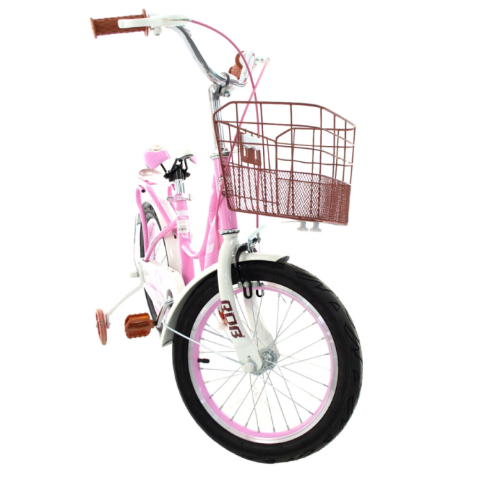 Bicicletă pentru copii RDB LEBĂDA 16 inch cu coșuleț și roți ajutătoare [9]
