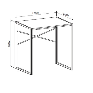 Birou copii fete, roz, 78x46x76 cm [3]