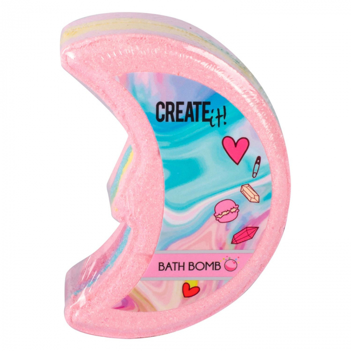 Bomba de baie Create It!, Forma de Luna, in culori Curcubeu [1]