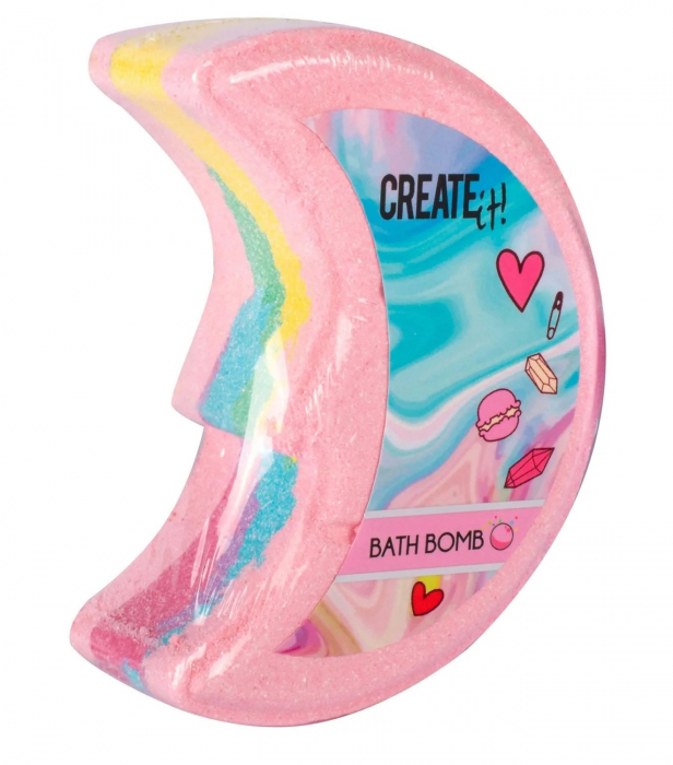 Bomba de baie Create It!, Forma de Luna, in culori Curcubeu [2]