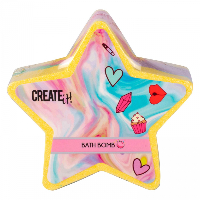 Bomba de baie Create It!, Forma de Stea, in culori Curcubeu [1]