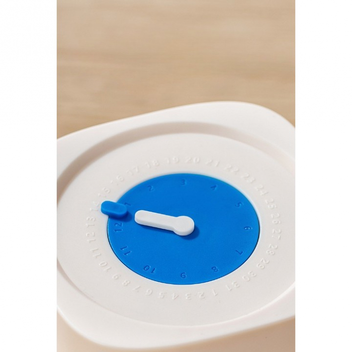 Borcan din Sticla de Inalta Calitate, Flippy, Capac Ermetic, Uz Casnic, Depozitarea Condimentelor sau a Alimentelor Umede si Uscate, 500 mL, 10x10x9 cm, Alb [4]