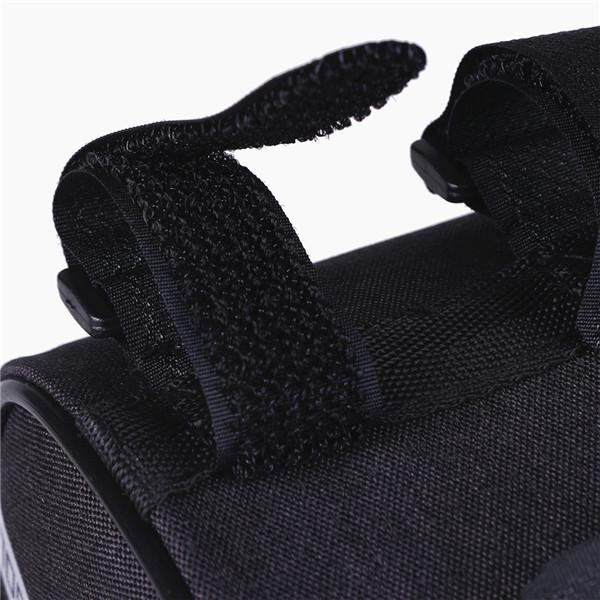 Borseta bicicleta impermeabila cu husa pentru telefon Flippy, montare pe ghidon, compatibila cu telefoane de pana la 16 cm, spatiu depozitare, 18.5x9.5 cm, gri [5]