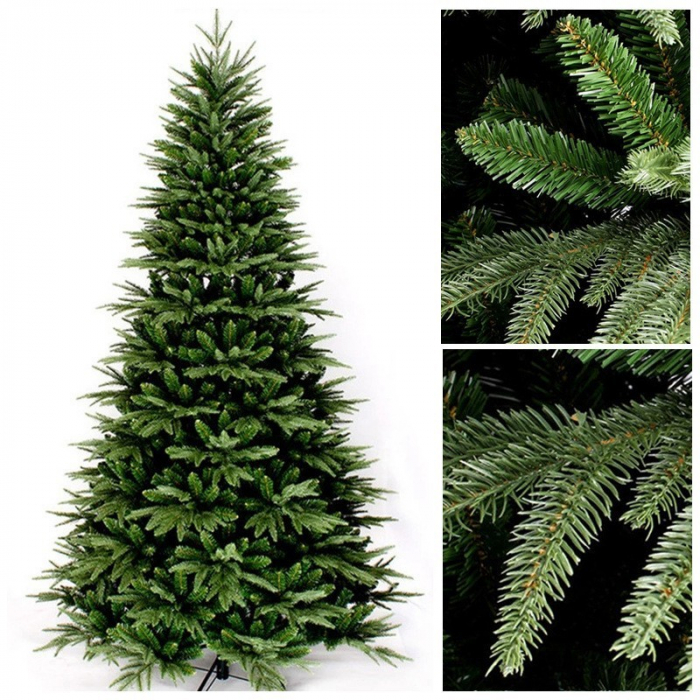 Brad Artificial de Craciun, Flippy, 1.8 m inaltime, Verde crud, Interior/ Exterior, 1038 ramuri [4]