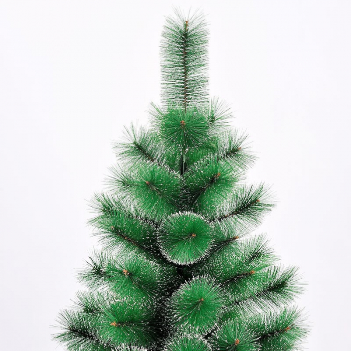 Brad artificial de Craciun tip pin nins, pentru interior/exterior, inaltime 90 cm, Flippy, verde, suport pastic inclus [9]