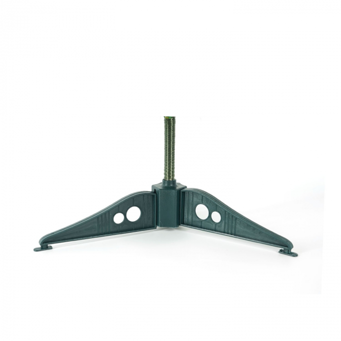 Brad Artificial Impodobit, 60 cm, suport plastic cu instalatie luminoasa 20 LED alb cald + 20 globuri rosii incluse, Flippy [7]