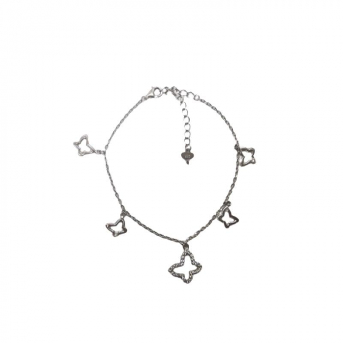 Bratara Argint 925 cu 5 Fluturi Contur [2]